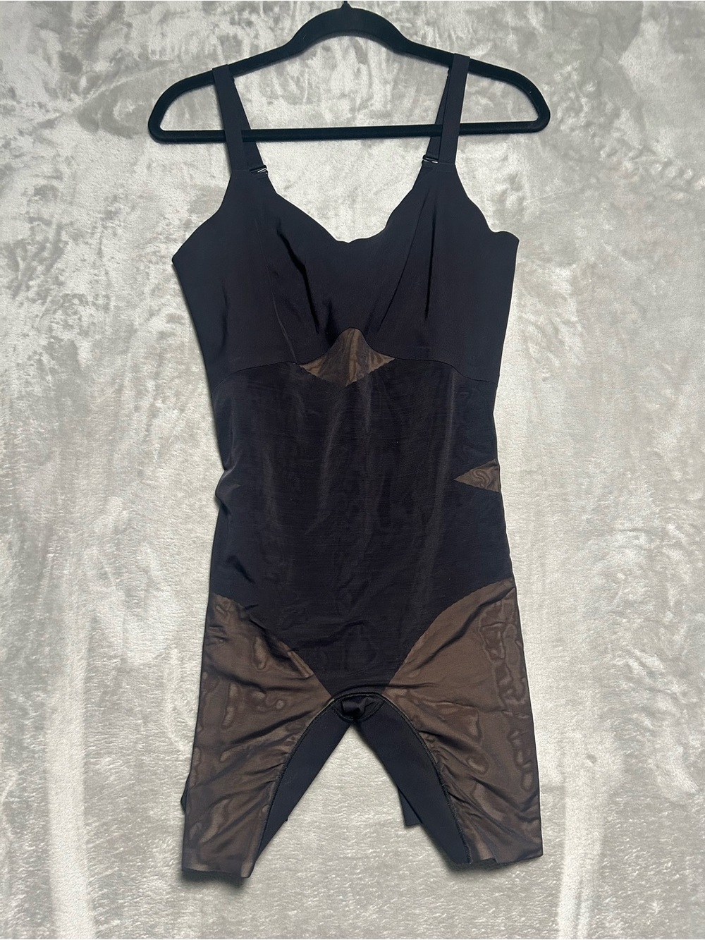 Honeylove Mid Thigh Bodysuit Women’s XL Black